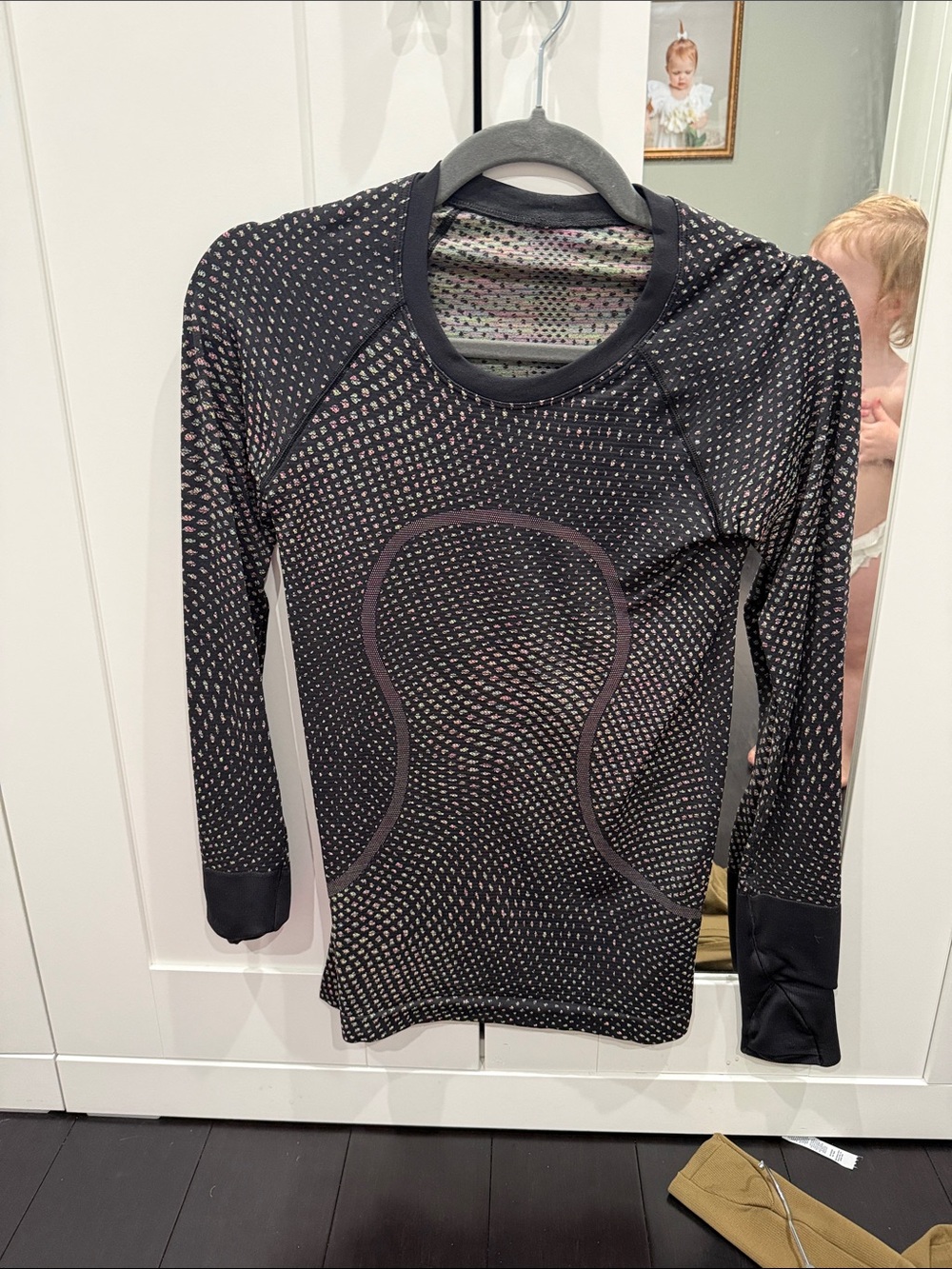 lululemon athletica Black Long-Sleeve Performance Seamless Top